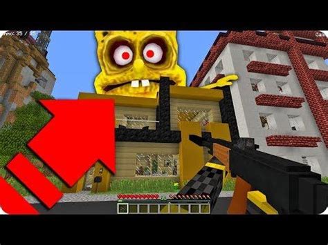 Aparece Bob Esponja Exe Mutante Gigante En Mi Casa En Minecraft