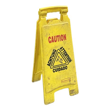 “CAUTION / WET FLOOR” SIGN / FOLDING PLASTIC | Air Designs