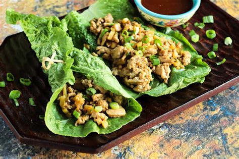 Asian Lettuce Wraps With Dipping Sauce Just A Pinch