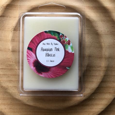 Hawaiian Pink Hibiscus BBW Type Floral Sweet Fruity Wax Melt Home Fragrance No Wick Ounces