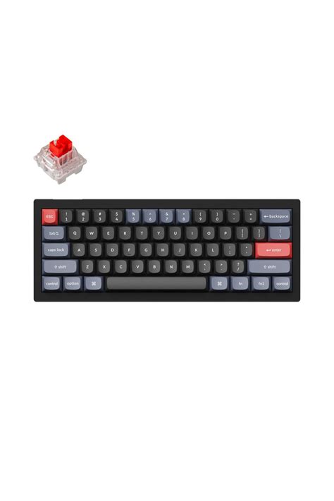 Keychron V Qmk K Pro Red Switch Rgb Hot Swap Mechanical Keyboard Full Assembled Carbon B