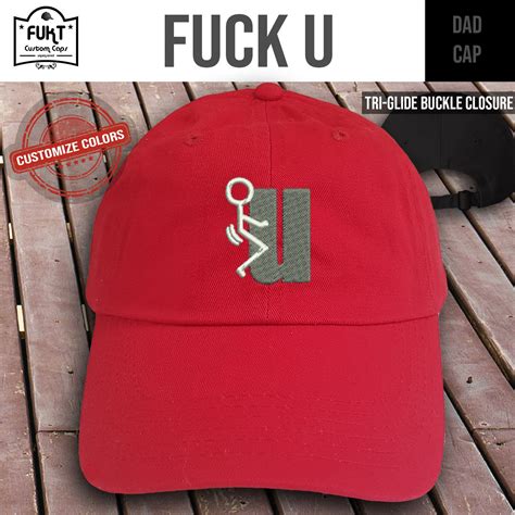 Stickman Fuck You Cap Hat That Says FU Fuck U Baseball Cap Etsy