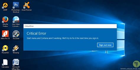 آموزش 8 روش کاربردی رفع ارور Critical Error در ویندوز 10 انزل وب