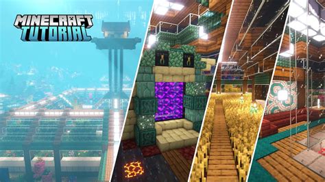 Minecraft Ultimate Underwater Base Part Interior Tutorial Youtube