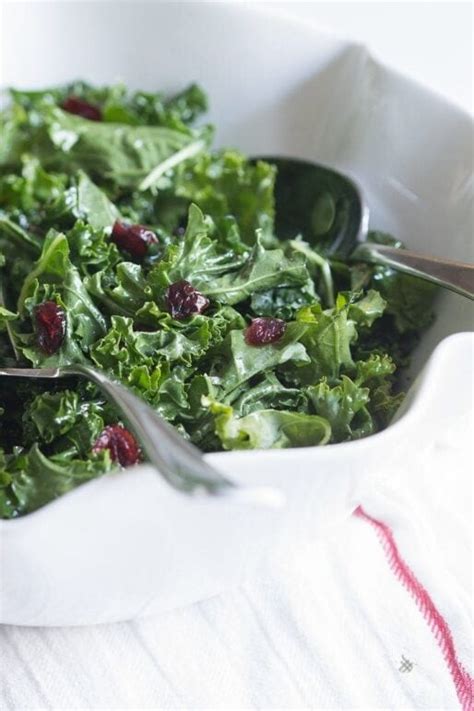 Kale Salad With Cranberries 40 Aprons