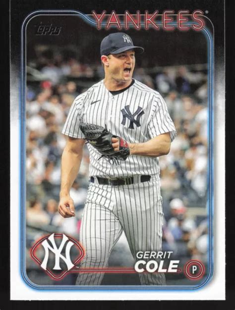 Gerrit Cole 2024 Topps 100 New York Yankees Eur 111 Picclick It