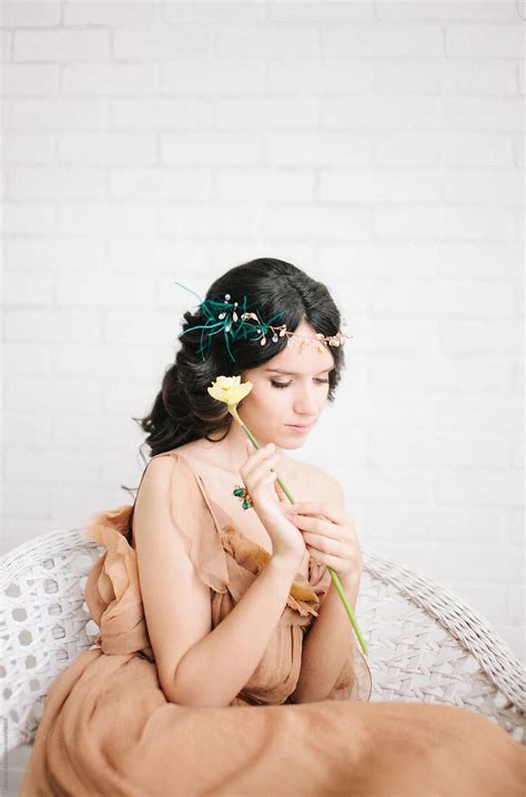 Beautiful Brunette By Stocksy Contributor Milles Team Stocksy