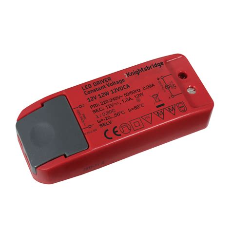 Knightsbridge 12VDCA IP20 12V 12W LED Driver Constant Voltage