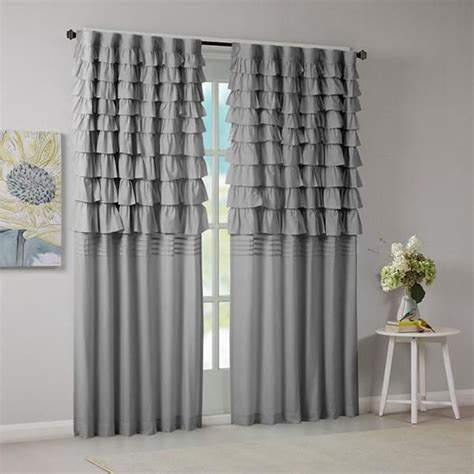 Waterfall Ruched 84 Window Set Of 2 Panels Panel Curtains Curtains