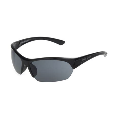 Foster Grant Mens Black Blade Sunglasses Ss08