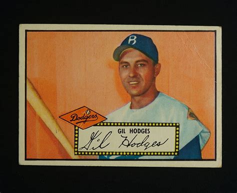 Lot Detail Gil Hodges 1952 Topps 36 Baseball Card