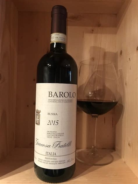 Barolo Bussia Giacosa Fratelli Neive Piemont It Raible Wein