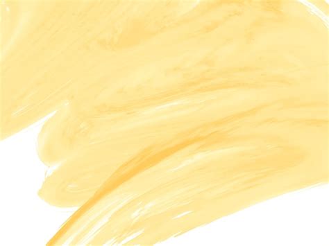 Fondo de diseño de trazo de pincel acuarela amarillo abstracto Vector