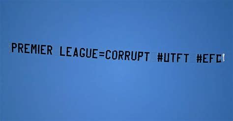 Everton Fans Fly Plane Over Man City Vs Liverpool With Protest Banner