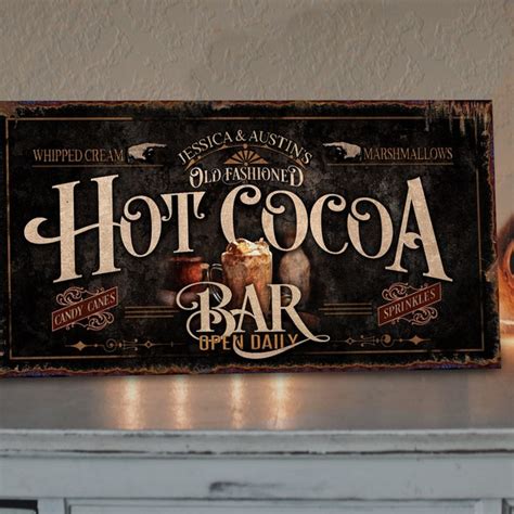 Hot Cocoa Bar Sign Etsy