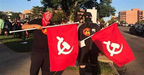 Tonys Kansas City Tkc Must See Antifa Waves Commie Flag Amid Kansas City Daca Protest