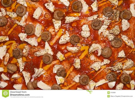 Pizza De Mozzarella Et De Champignon De Couche Photo Stock Image Du