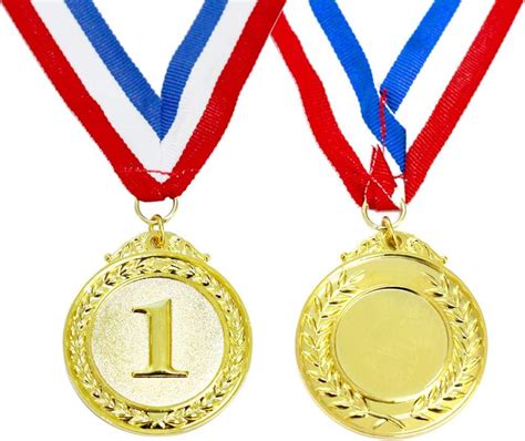 Pack Myartte Award Medals Gold Silver Copper With Neck Ribbon