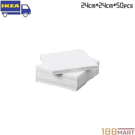 Ikea Fantastisk Paper Napkin Cm Cm Pcs White