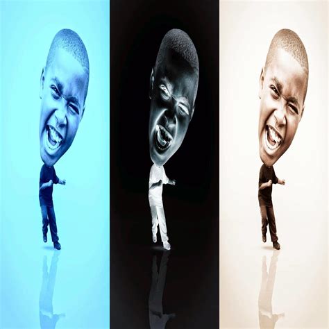 big head theory graffiti bleu
