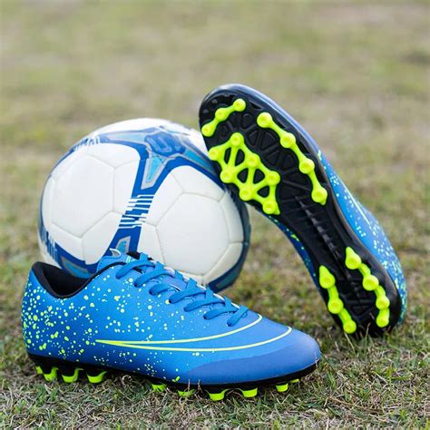 Men Soccer Shoes Sport Breathable Women Spikes Professional Adult