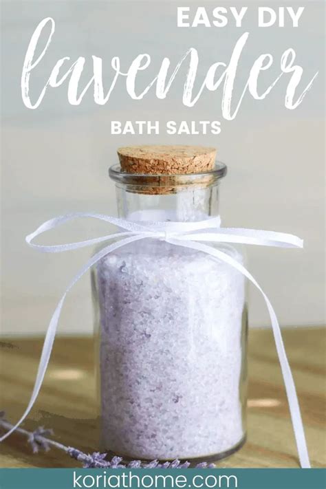 Easy Diy Lavender Bath Salts