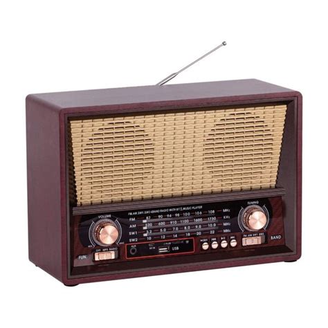 Hometech 100BT Nostaljik Radyo Bluetooth Hoparlör D R