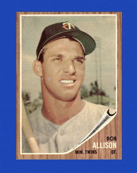 1962 Topps Set Break 180 Bob Allison Ex Exmint Gmcards Ebay