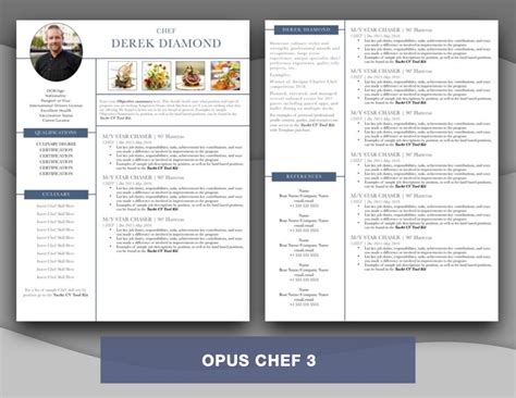 Opus Chef Super Yacht Resume