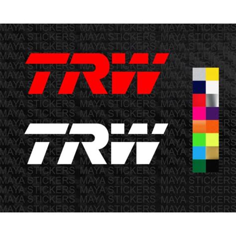 Trw Logo Stickers In Custom Colors And Sizes