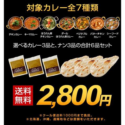 インドカレー お試しセット インドカレー 250g 3品 ナン 3枚 初回限定 大盛り F2010 インドカレーの店 アールティー