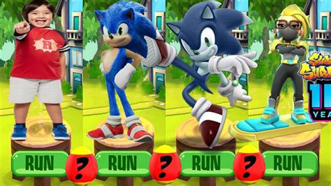 Tag With Ryan Vs Sonic Forces Speed Battle Vs Subway Surfers World Tour