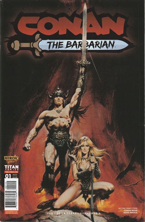 Conan The Barbarian Variant Nd Printing Movie Cover Nm Titan