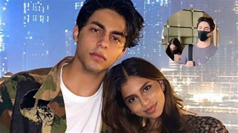 Aryan Khan And Suhana Khan Arrive In Mumbai After Filling In For Dad