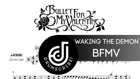 Bullet For My Valentine Waking The Demon Drum Transcription