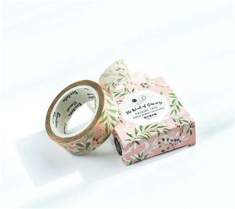 A Roll Of Washi Tape Sitting On Top Of A Pink Box Next To It S Packaging