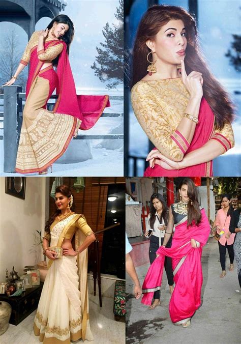 Jacqueline Fernandez In Saree Is Just Too Hot To Handle Jacqueline Fernandez Jacqueline Saree