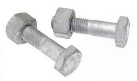 Steel Hexagonal Hot Dip Galvanized Hexagona Nut Bolt And Washer For