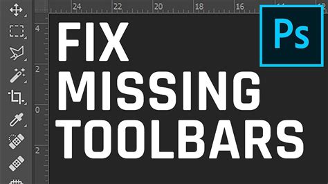 How To Fix Photoshop Toolbar Missing