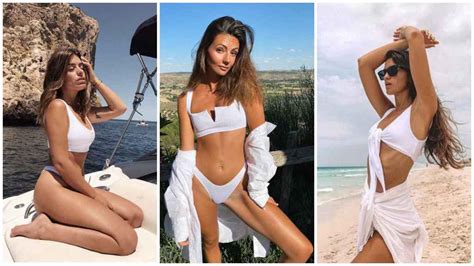 Los Bañadores Y Bikinis Blancos De Las Influencers Toma Nota De La Mayor Tendencia Del Verano