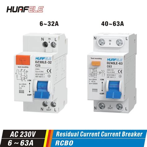 Dz Le Dz Le Tpnl Dpnl V P N Residual Current Circuit Breaker With