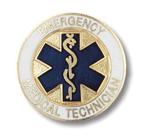 Prestige Medical Emblem Pin Paramedic Star Of Life Design