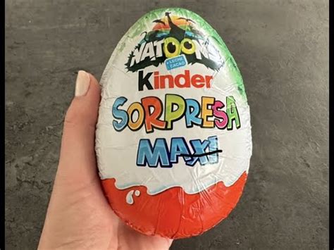 Unboxing Kinder Surprise Maxi Natoons Edition Relaxing Asmr Youtube