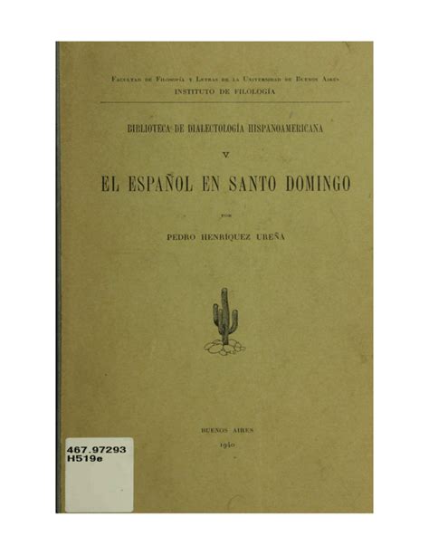 EL ESPAÑOL EN SANTO DOMINGO