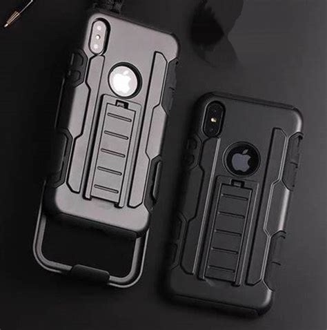 Capa Anti Impacto Clip Cintura Para IPhone X Xs Preta Mercado Livre