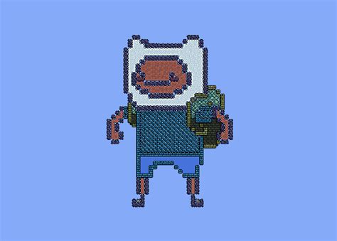 Finn The Human Terraria Pixel Art