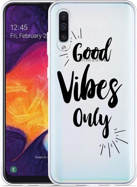 Galaxy A50 Hoesje Good Vibes Designed By Cazy Bol