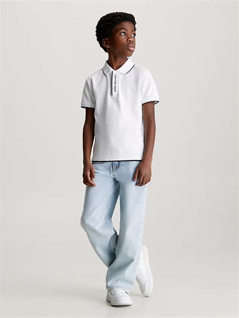 Logo Collar Polo Shirt Calvin Klein® Ib0ib02071yaf