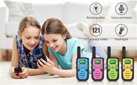 Bobela Talkie Walkie Enfants Rechargeable Canaux Longue Port E Km