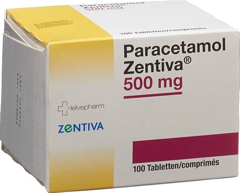 Paracetamol Zentiva Tabletten Mg St Ck In Der Adler Apotheke